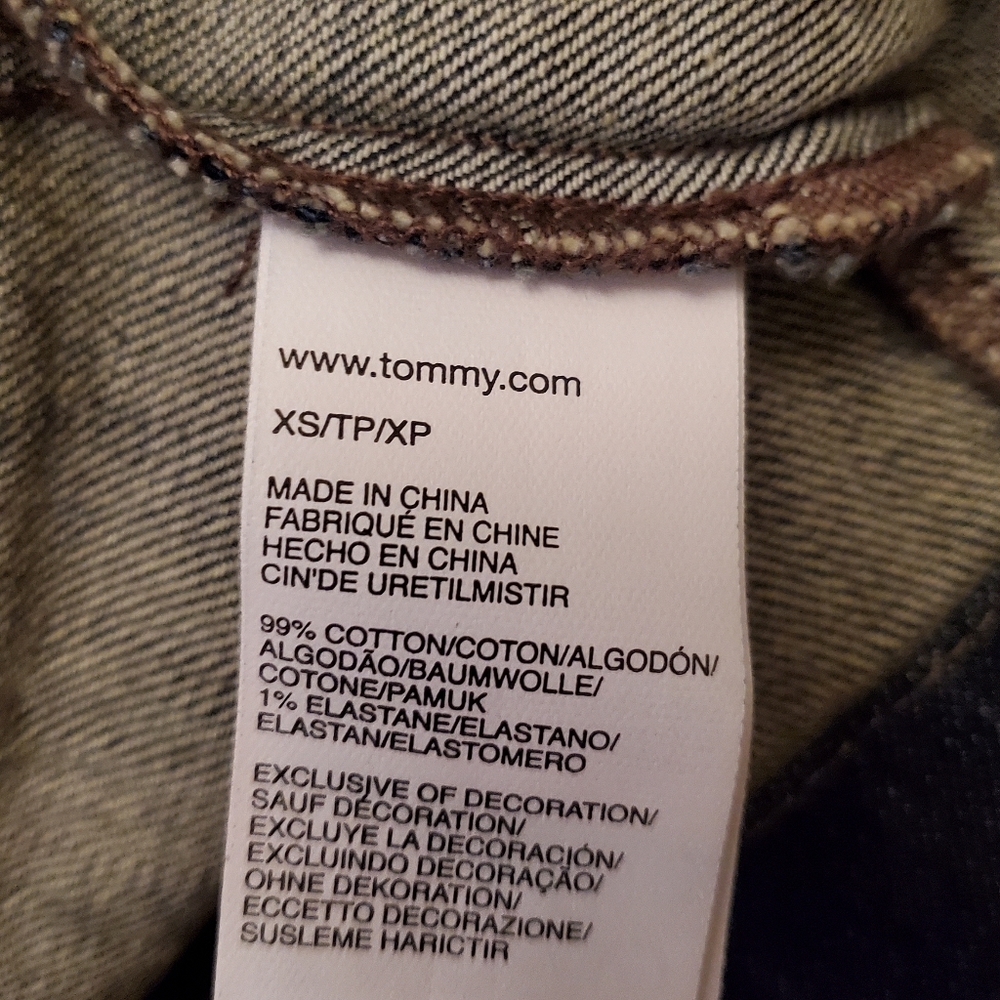 TOMMY HILFIGER Jean Jacket Sz XS Never Worn - Picture 15 of 16